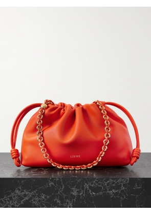 Loewe - Flamenco Leather Clutch - Orange - One size