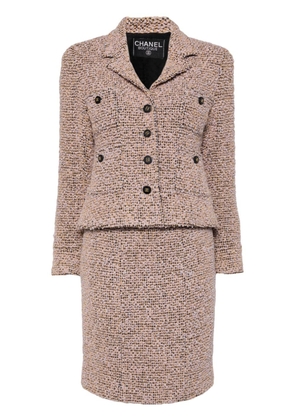 CHANEL Pre-Owned 1994 bouclé skirt suit - Pink