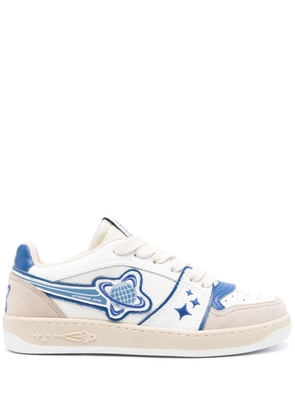 Enterprise Japan Egg Planet leather sneakers - White