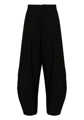 CROQUIS wool-blend tapered trousers - Black