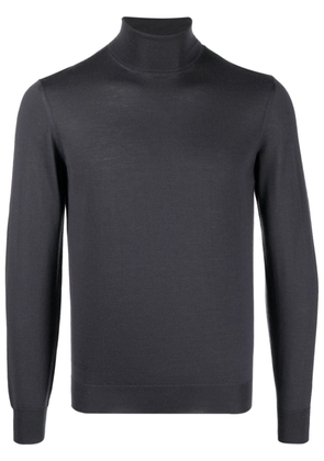 Drumohr roll-neck merino wool jumper - Blue