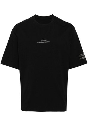 CROQUIS logo-print cotton T-shirt - Black