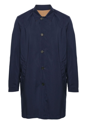 Cruciani reversible single-breasted coat - Blue