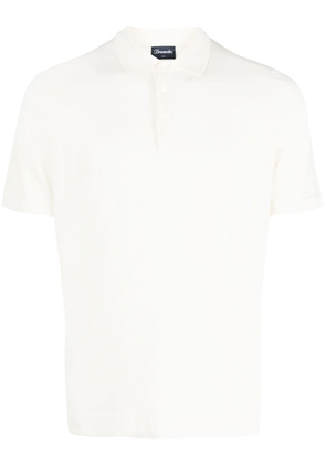 Drumohr short-sleeved cotton polo shirt - Neutrals