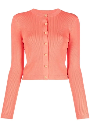 Lauren Ralph Lauren button-up rib-knit cardigan - Orange