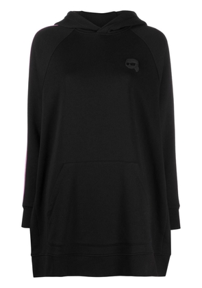 Karl Lagerfeld Ikonik 2.0 Karl bicolour oversized hoodie - Black