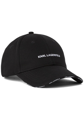 Karl Lagerfeld Essential logo-embroidered baseball cap - Black