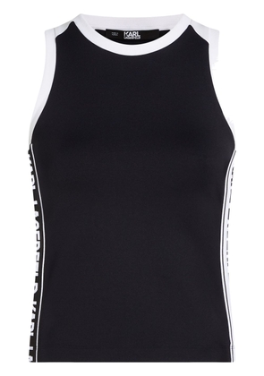 Karl Lagerfeld logo-tape tank top - Black