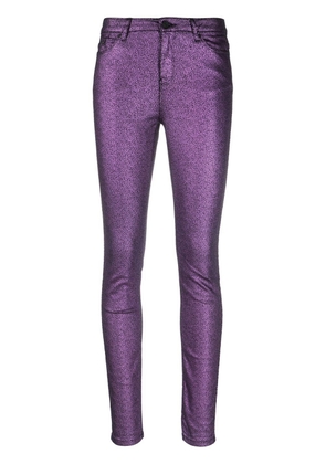 Karl Lagerfeld metallic skinny jeans - Purple