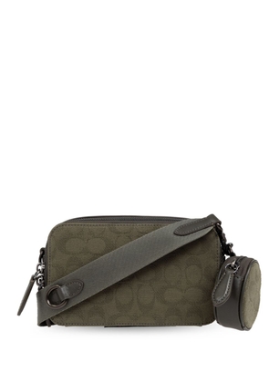 Coach logo-printed zipped messenger bag - Green