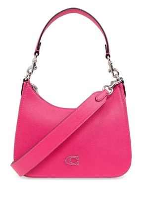 Coach logo plaque two-way shoulder bag - Pink