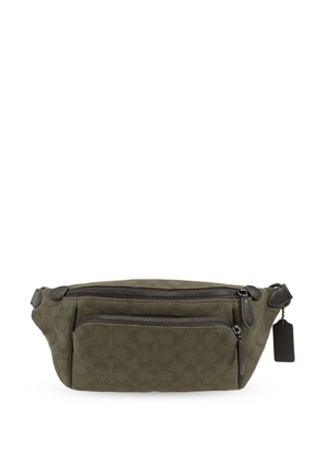 Coach monogram canvas belt bag - Green