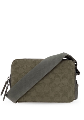 Coach monogram-print shoulder bag - Green