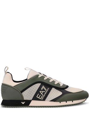 Ea7 Emporio Armani EA7 lace-up mesh sneakers - Green