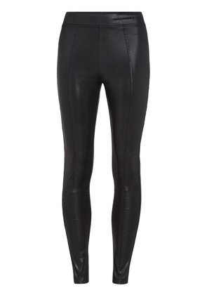 Karl Lagerfeld coated mid-rise leggings - Black