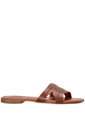 Karl Lagerfeld Brio Signature logo-debossed slides - Brown