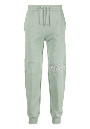 Balmain logo-embossed track pants - Green