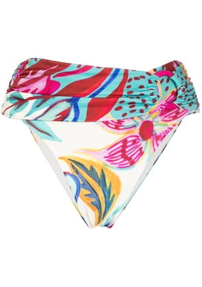 PatBO floral-print bikini bottoms - Green