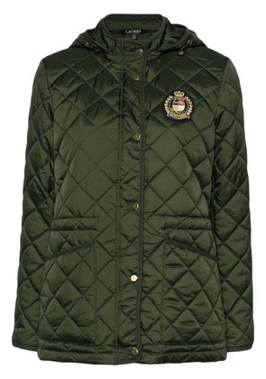 Lauren Ralph Lauren logo-patch quilted jacket - Green