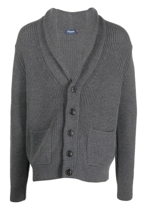 Drumohr knitted merino wool cardigan - Grey