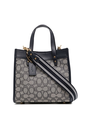 Coach Field monogram-pattern tote bag - Blue