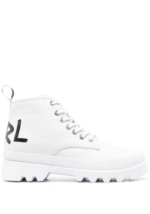 Karl Lagerfeld Trekka II hiker ankle boots - White