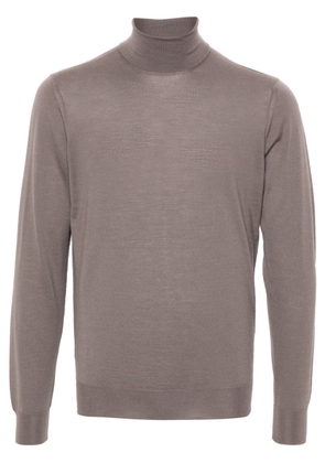 Drumohr roll-neck merino wool jumper - Brown