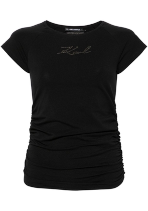 Karl Lagerfeld karl Signature T-shirt - Black