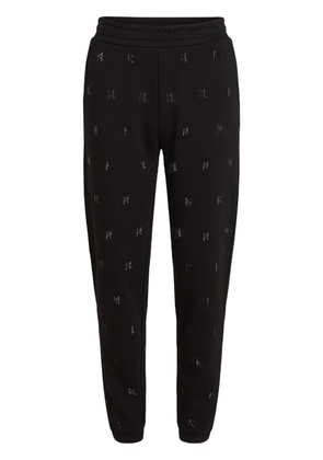 Karl Lagerfeld rhinestone-embellished track pants - Black