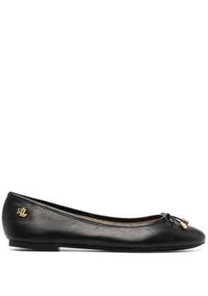 Lauren Ralph Lauren Jayna leather ballerina shoes - Black