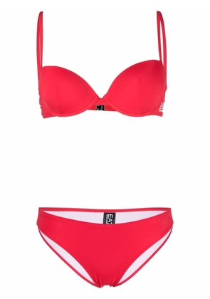 Ea7 Emporio Armani logo-print bikini set - Red