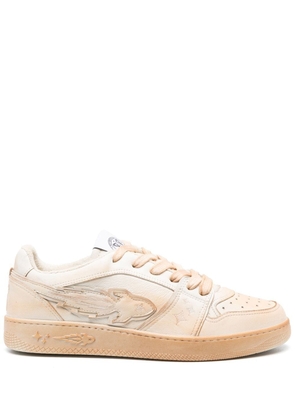 Enterprise Japan Rocket calf-leather sneakers - Neutrals