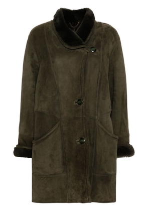 A.N.G.E.L.O. Vintage Cult 1980s shearling lapels coat - Green