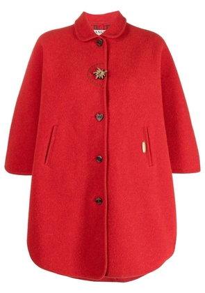 A.N.G.E.L.O. Vintage Cult 1980s buttoned curve-shaped coat - Red