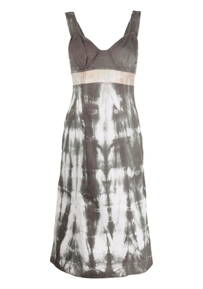 Prada Pre-Owned 2000s tie-dye effect bustier dress - Grey