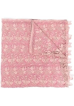 A.N.G.E.L.O. Vintage Cult 1990s lace-overlay scarf - Pink