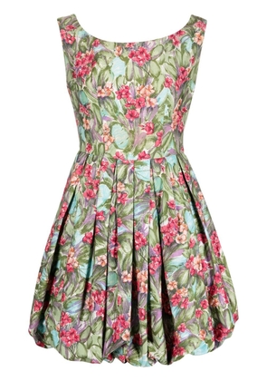 A.N.G.E.L.O. Vintage Cult 1950s floral-print puffball dress - Green