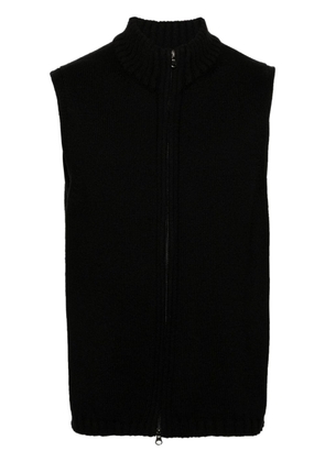 Prada Pre-Owned 1990s zip-up merino-blend vest - Black