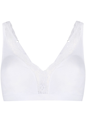 Hanro soft cup lace bra - White