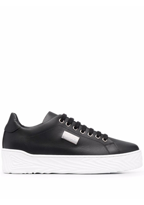 Philipp Plein logo-plaque low-top sneakers - Black