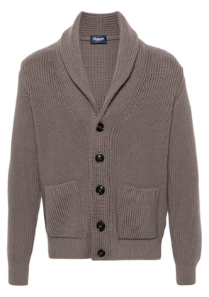 Drumohr merino wool cardigan - Brown