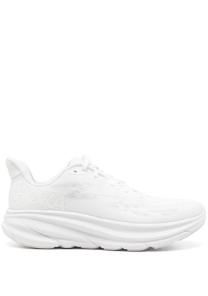 HOKA Clifton 9 chunky-sole sneakers - White