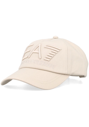 Ea7 Emporio Armani logo-embroidered baseball cap - Neutrals