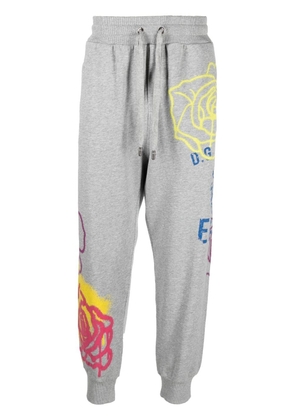 Dolce & Gabbana graffiti-print track pants - Grey