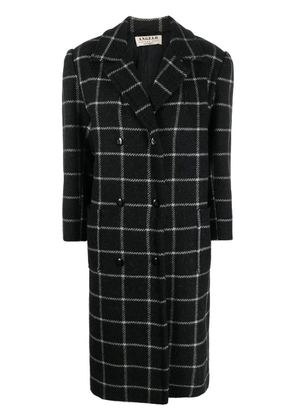 A.N.G.E.L.O. Vintage Cult 1980s checkered double-breasted coat - Black