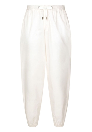 Dolce & Gabbana drawstring-waist cotton track pants - White