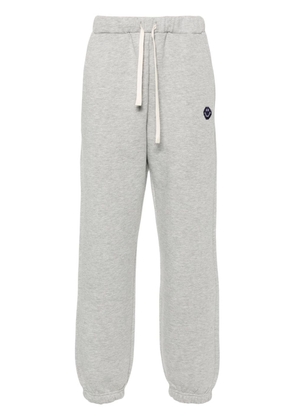 Joshua Sanders smiley face-embroidered track pants - Grey