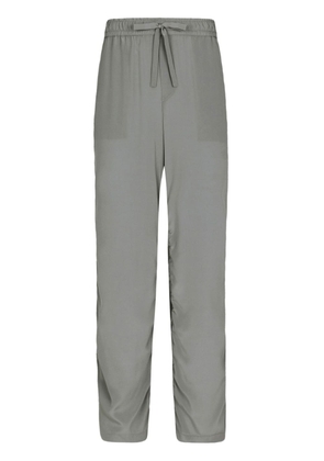 Dolce & Gabbana wide-leg silk track pants - Grey