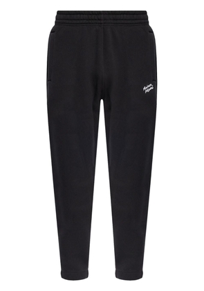 Maison Kitsuné logo-print cotton track pants - Black