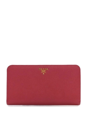 Prada Pre-Owned 2000-2013 Saffiano Zip Wallet long wallets - Pink